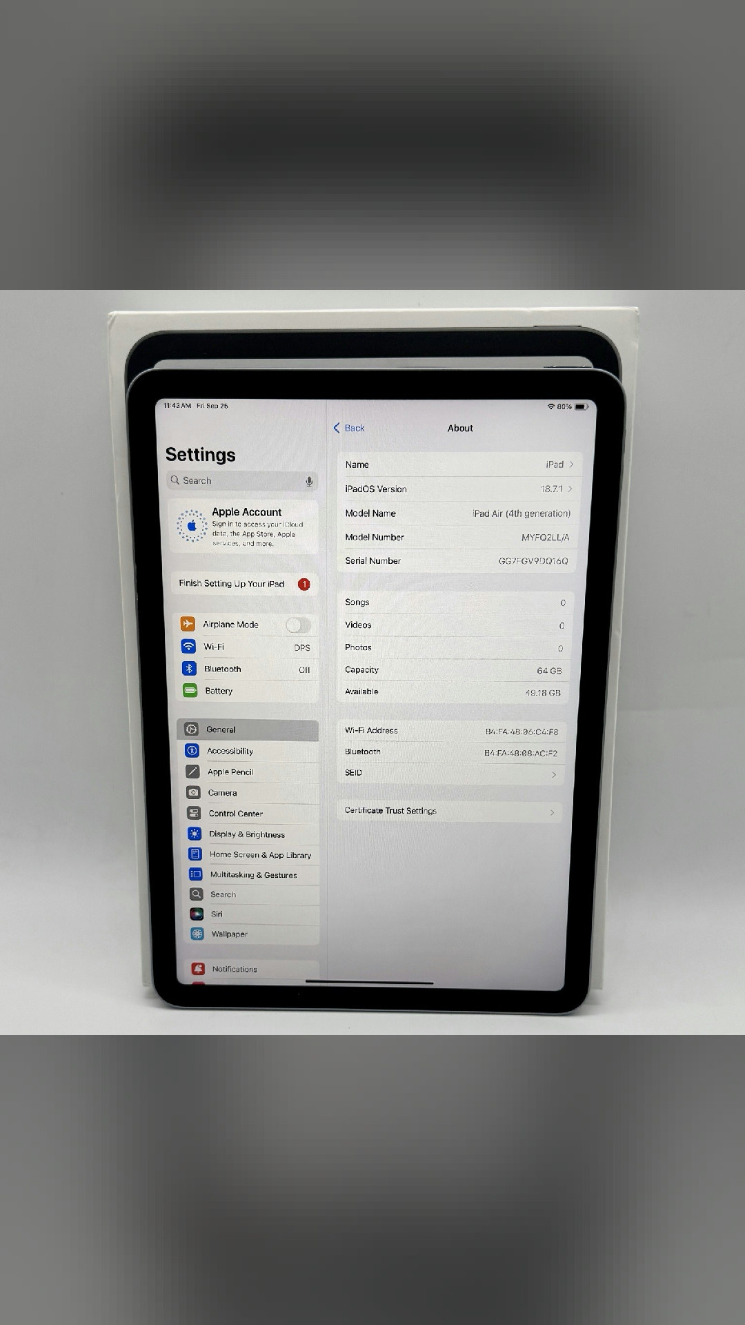 worth a look
Apple iPad Air 10.9" - 4th Gen - A14 - Wi-Fi - 64 GB - Sky Blue (MYFQ2LL/A)
$279.00 · Used
🛒 https://www.ebay.com/itm/318917655467
#apple #iphone #macbook #ipad #airpods #tech #deals