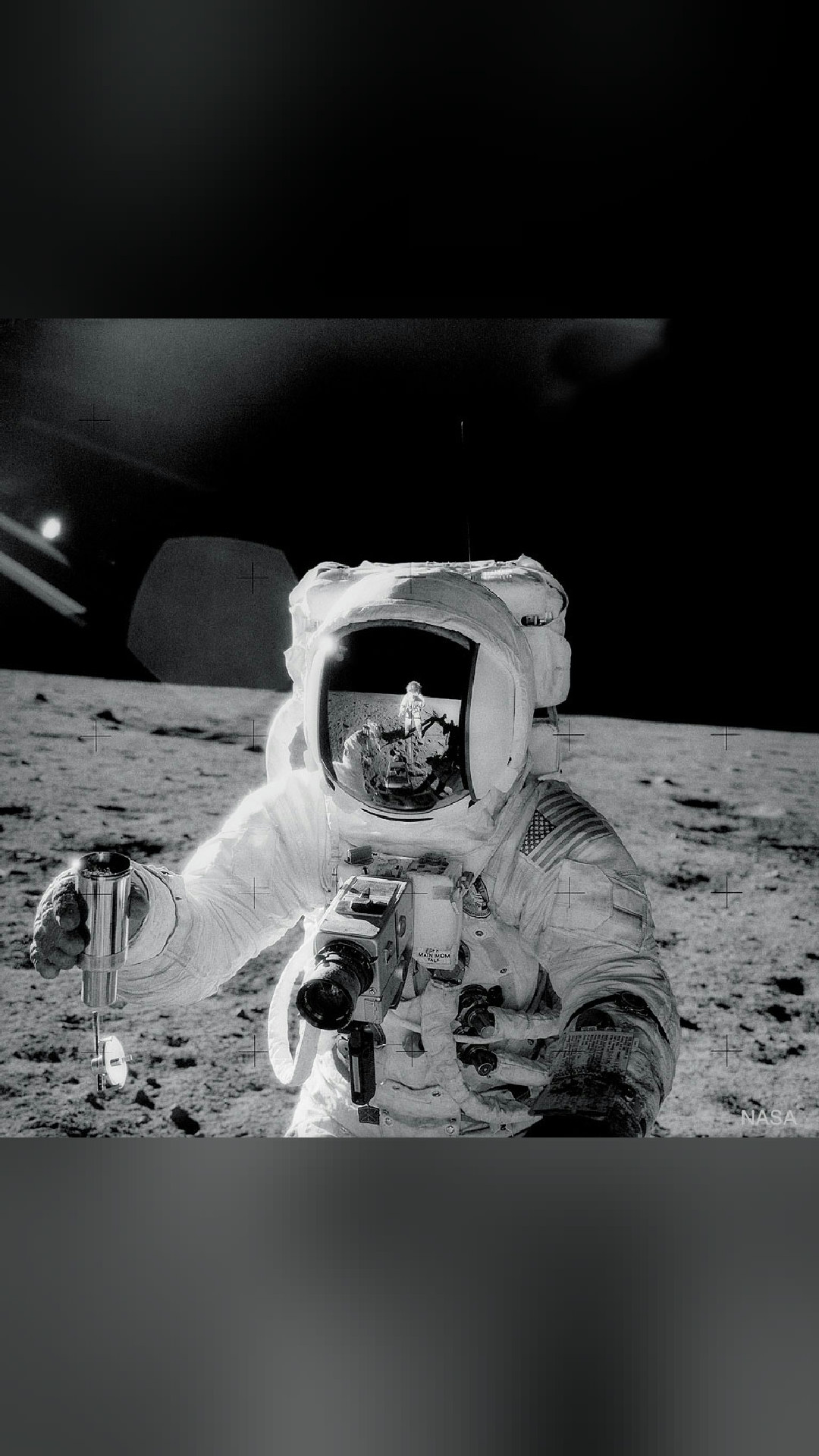 look up tonight
Apollo 12: Self-Portrait
Is this image art?  50 years ago, Apollo 12 astronaut-photographer Charles "Pete" Conrad recorded this masterpiece while documenting colleague Alan Bean's lunar soil collection…
📷 NASA APOD
#space #nasa #astronomy #cosmos #science