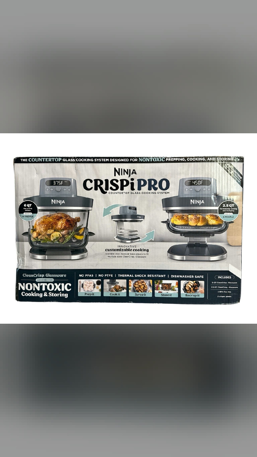 TikTok made me look
New Ninja Crispi Pro 6-in-1 Glass Countertop Air Fryer 6 Quart - AS101CY ✅
$249.95 · New
🛒 https://www.ebay.com/itm/407089854041
#deals #homefinds #gadgets #giftideas #trending #musthaves